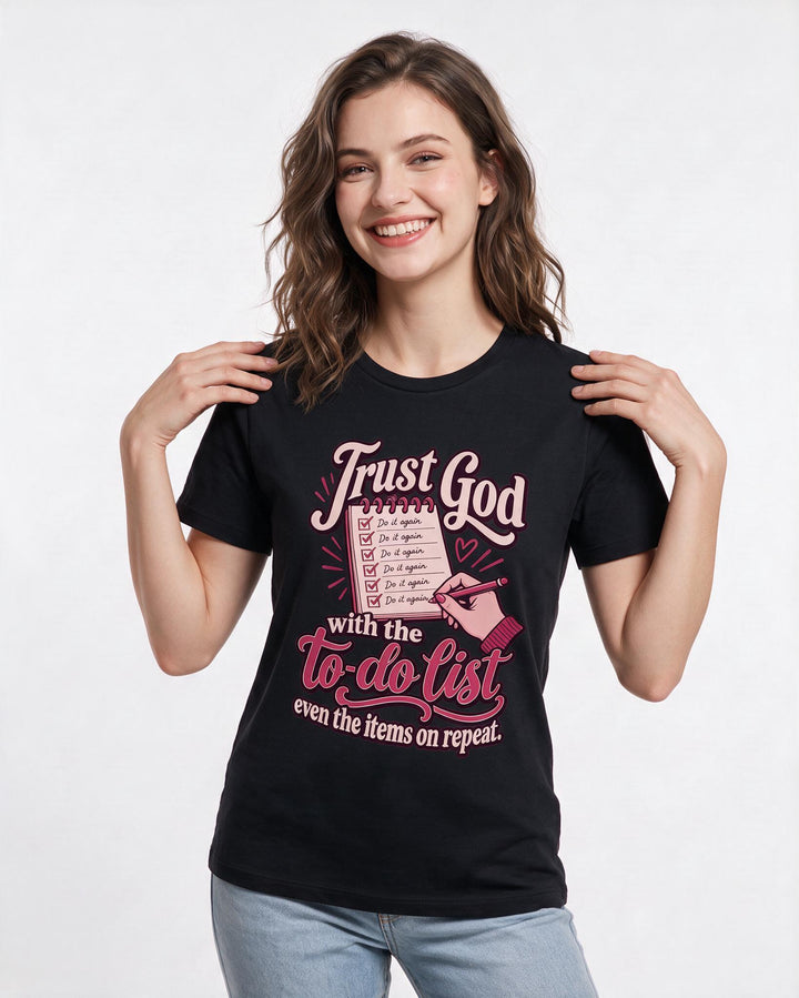 Christian Faith Black T-Shirt for Women – Everyday Expression Graphic Tee product image 1