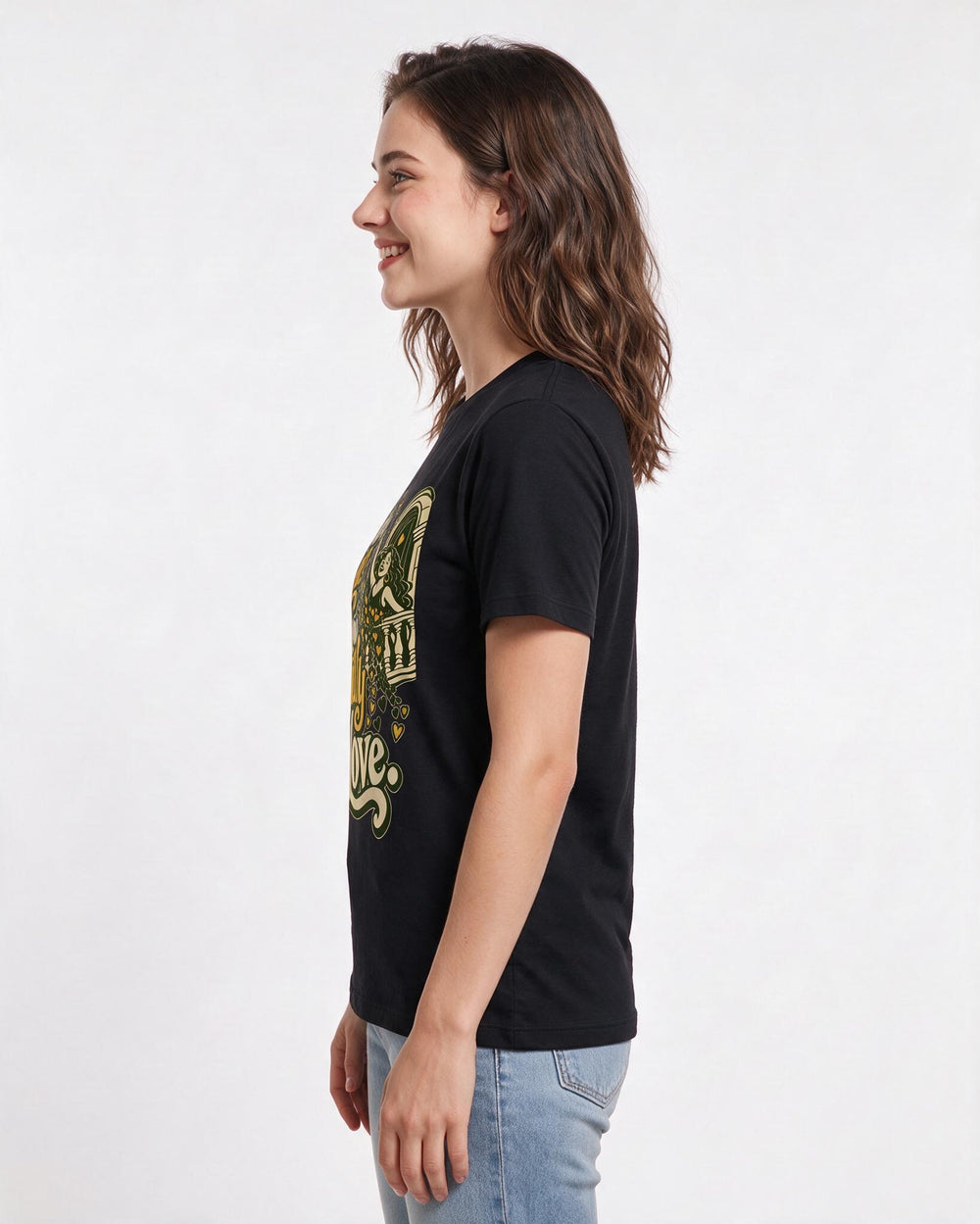 Pride Black T-Shirt for Women – Everyday Expression Graphic Tee product image 2