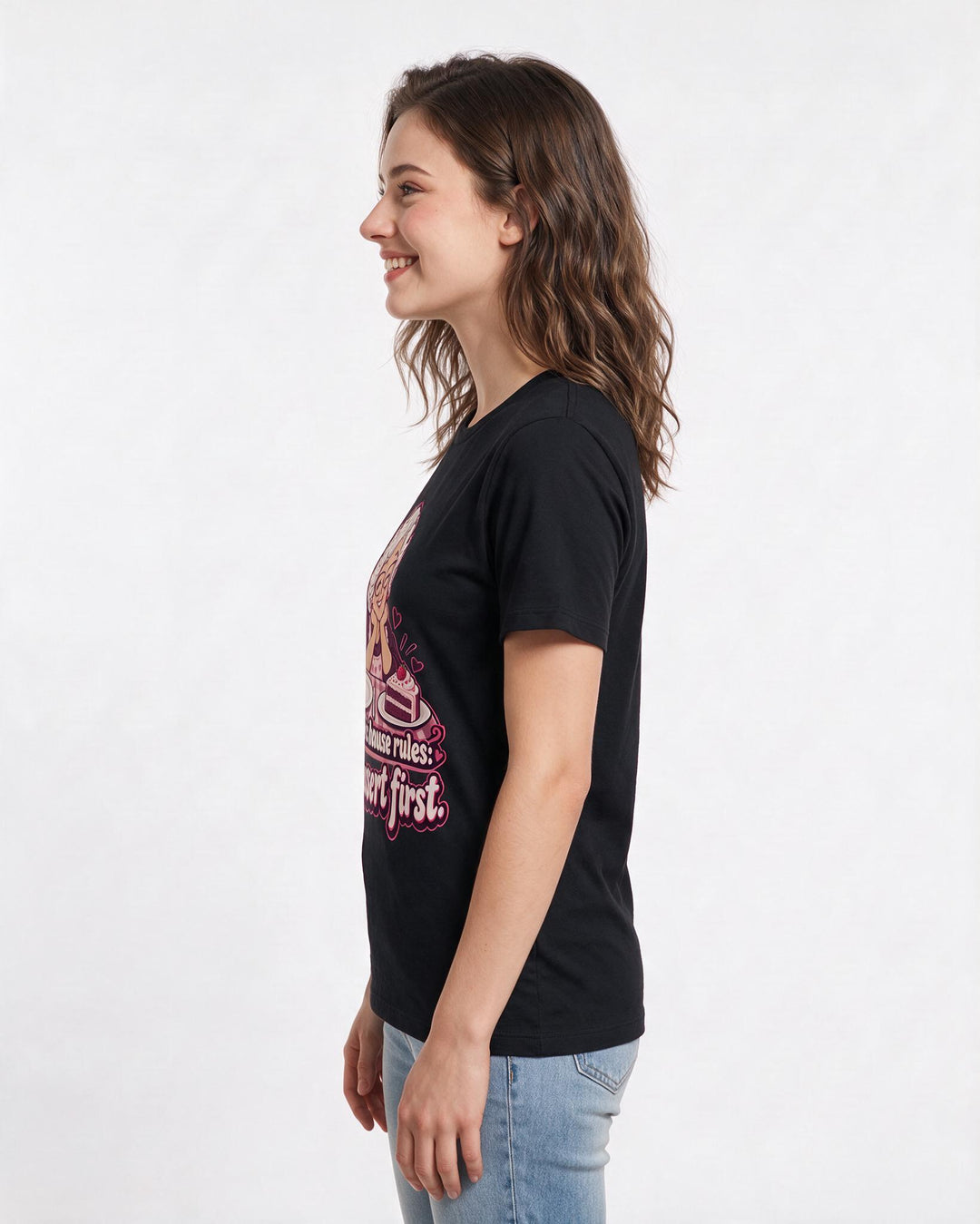 Grandparent Black T-Shirt for Women – Everyday Expression Graphic Tee product image 2