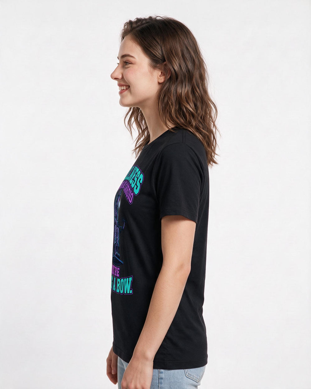 Hunting Black T-Shirt for Women – Everyday Expression Graphic Tee product image 2