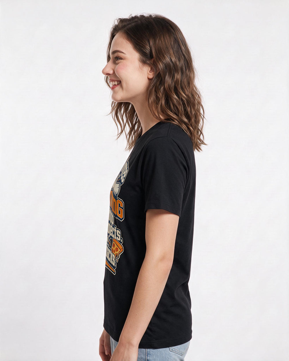 Graduation Black T-Shirt for Women – Everyday Expression Graphic Tee product image 2