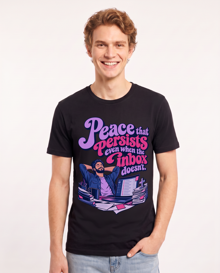 Christian Faith Black T-Shirt for Men – Everyday Expression Graphic Tee product image 3
