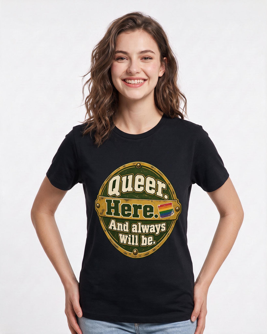 Pride Black T-Shirt for Women – Everyday Expression Graphic Tee product image 1