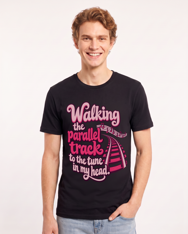 Neurodiversity Black T-Shirt for Men – Everyday Expression Graphic Tee product image 3