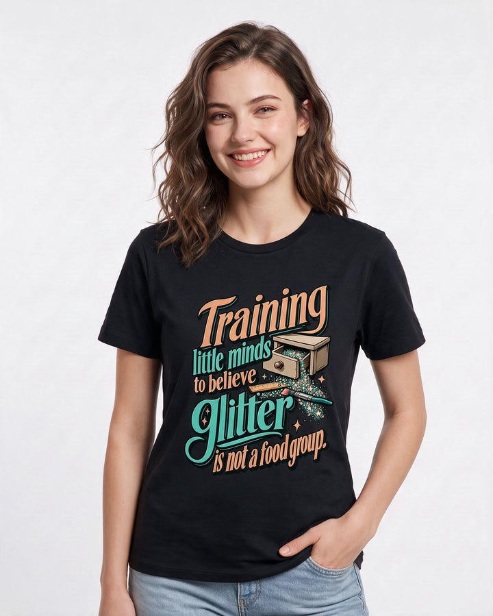 Teacher Black T-Shirt for Women – Everyday Expression Graphic Tee product image 1