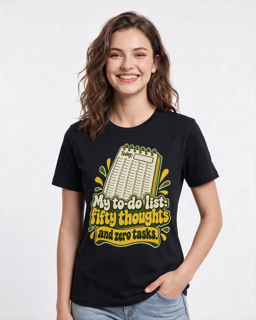 Neurodiversity Black T-Shirt for Women – Everyday Expression Graphic Tee product image 1