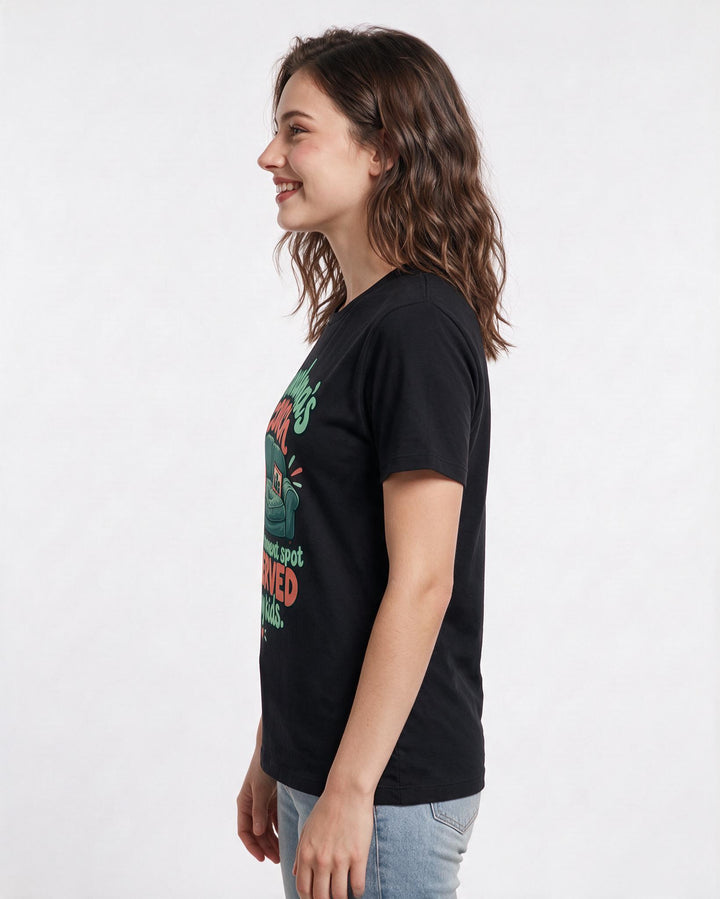Grandparent Black T-Shirt for Women – Everyday Expression Graphic Tee product image 2