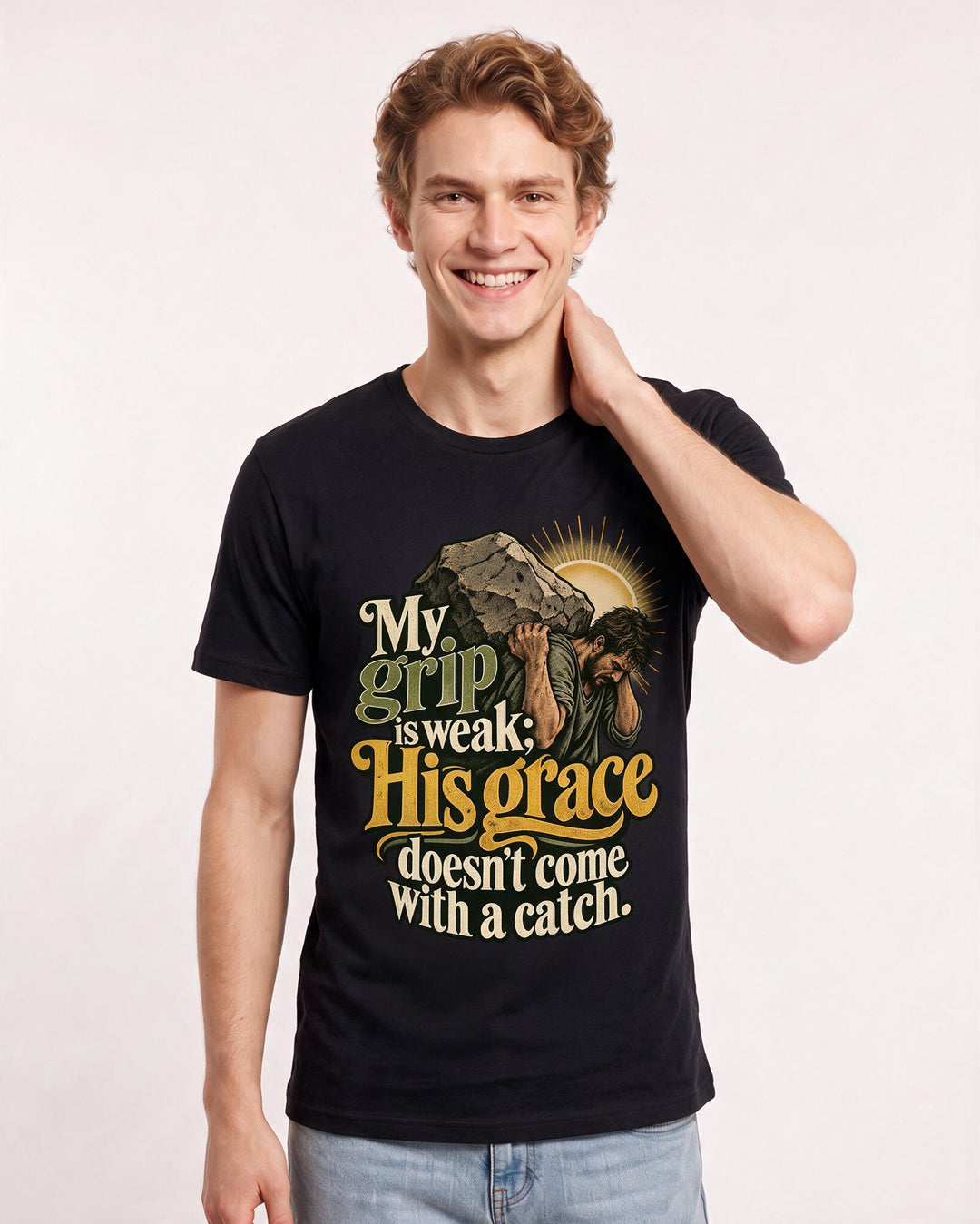 Christian Faith Black T-Shirt for Men – Everyday Expression Graphic Tee product image 1