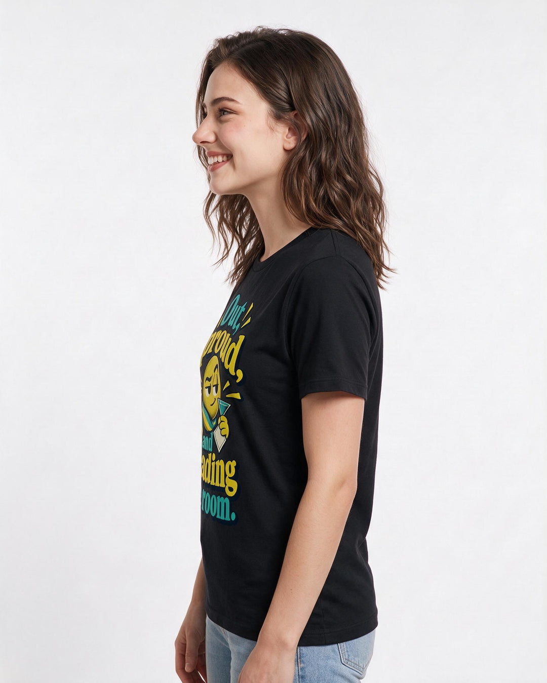 Pride Black T-Shirt for Women – Everyday Expression Graphic Tee product image 2