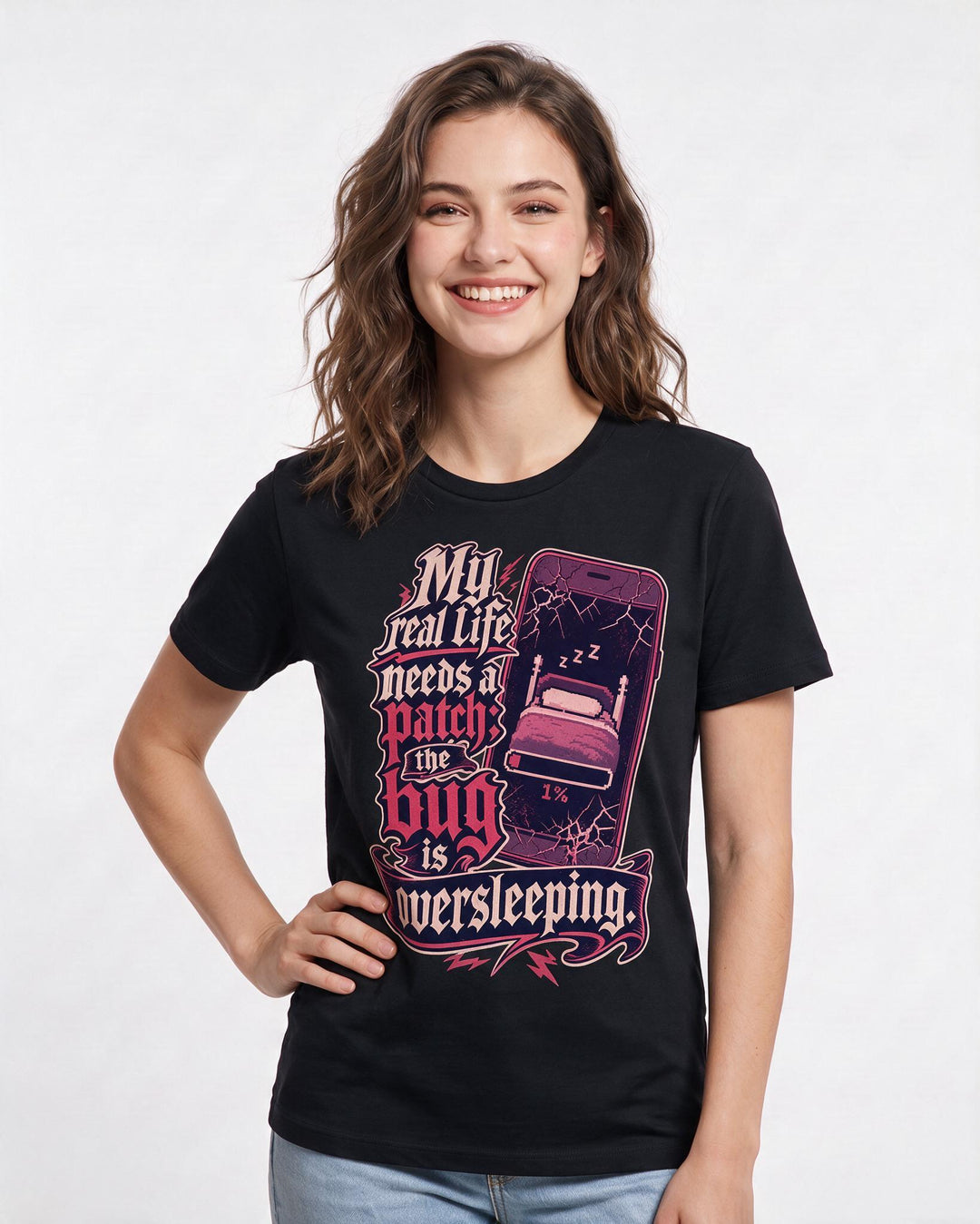 Gaming Black T-Shirt for Women – Game Night Graphic Tee product image 3