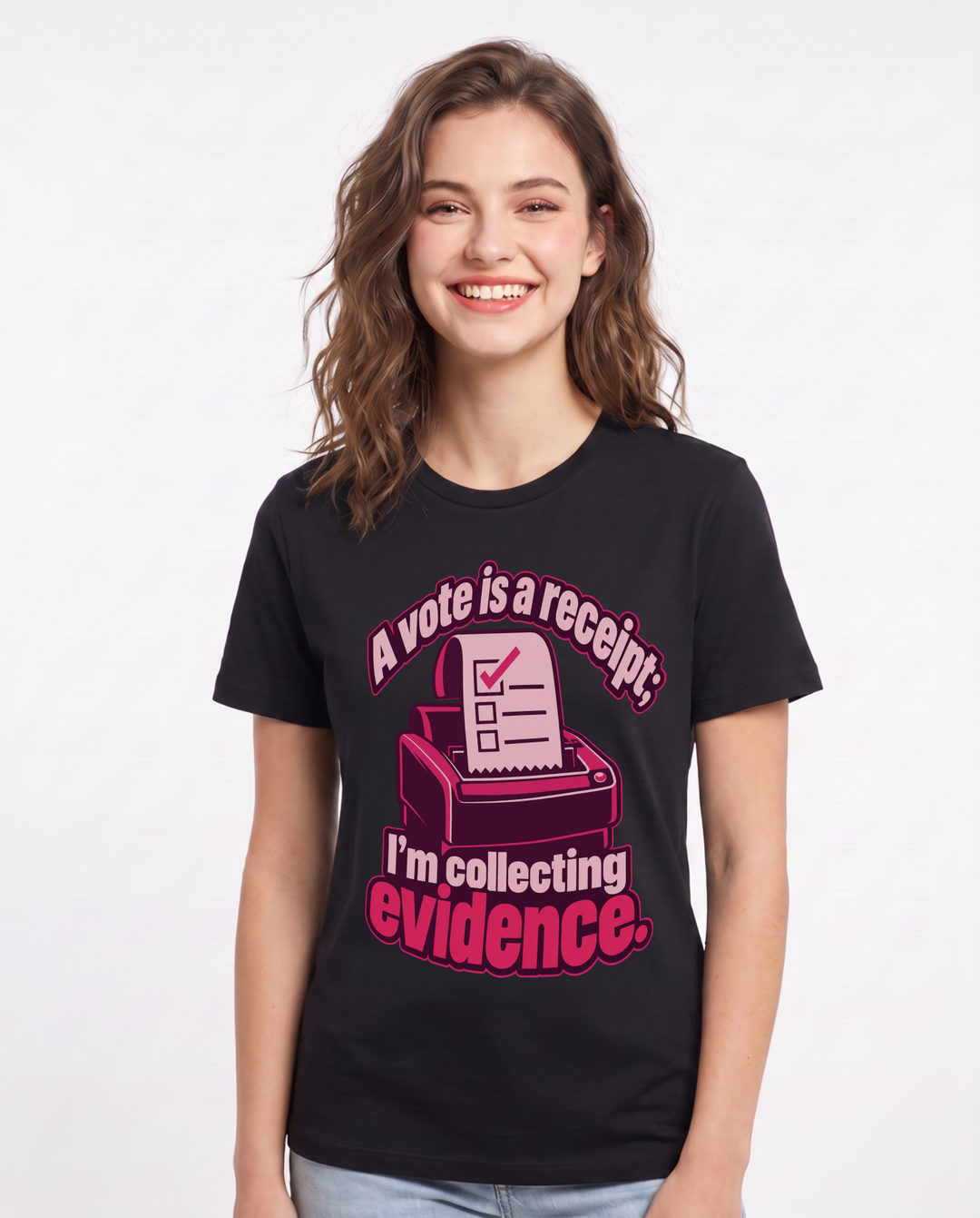 Political Statement Black T-Shirt for Women – Everyday Expression Graphic Tee product image 3