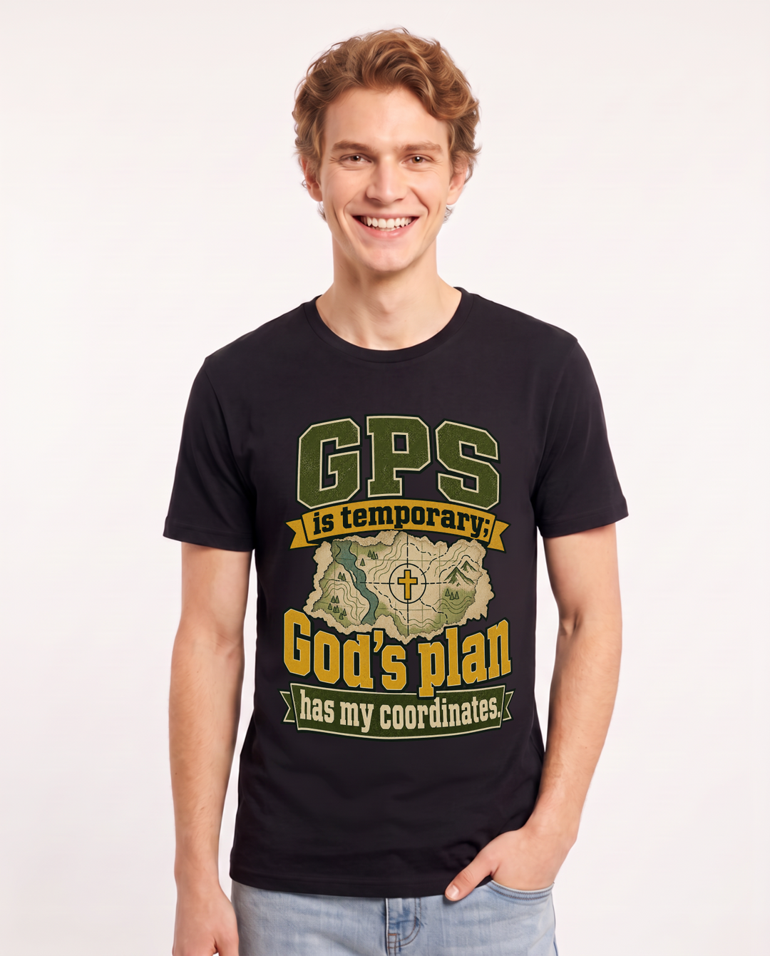Christian Faith Black T-Shirt for Men – Everyday Expression Graphic Tee product image 3