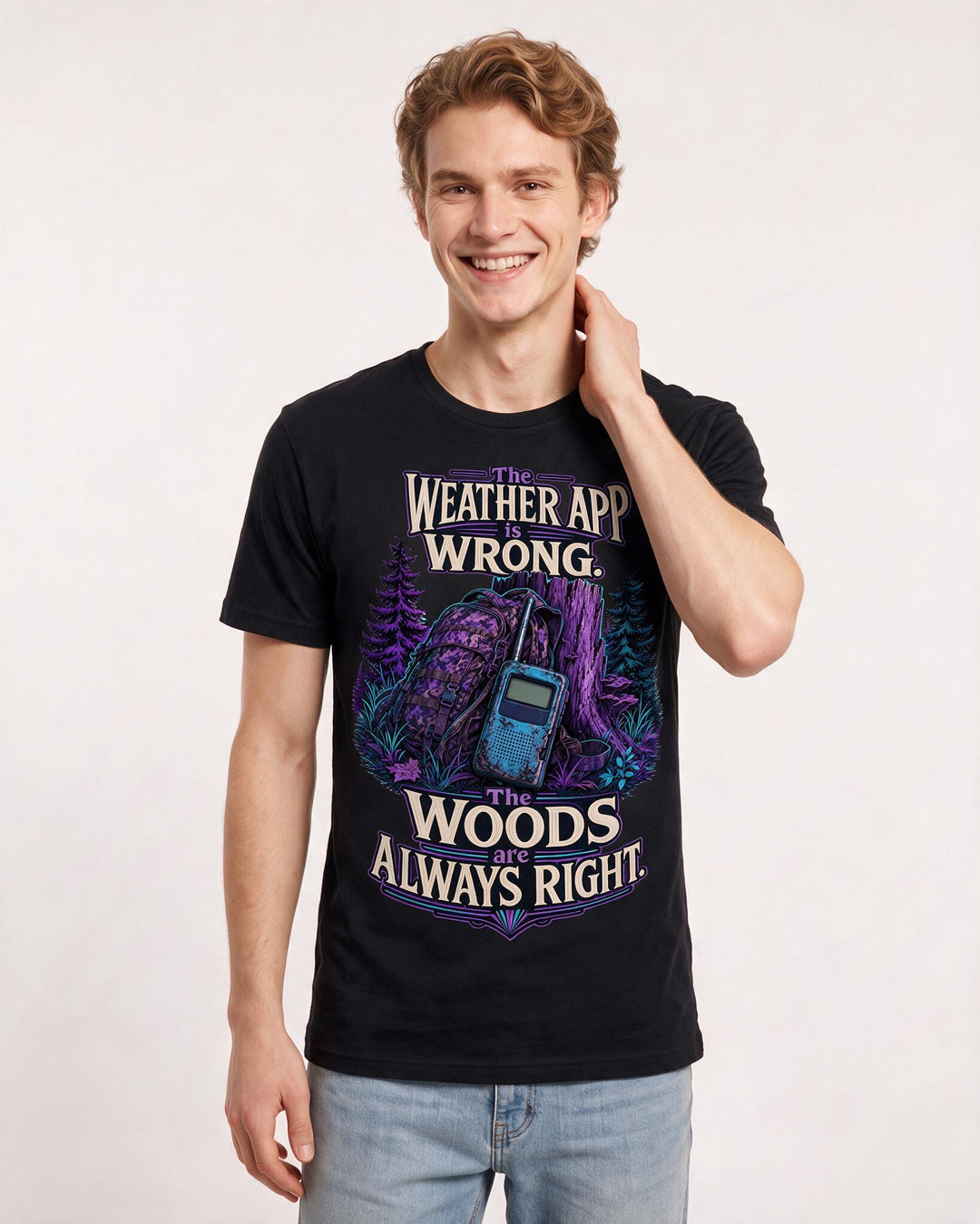 Hunting Black T-Shirt for Men – Everyday Expression Graphic Tee product image 1