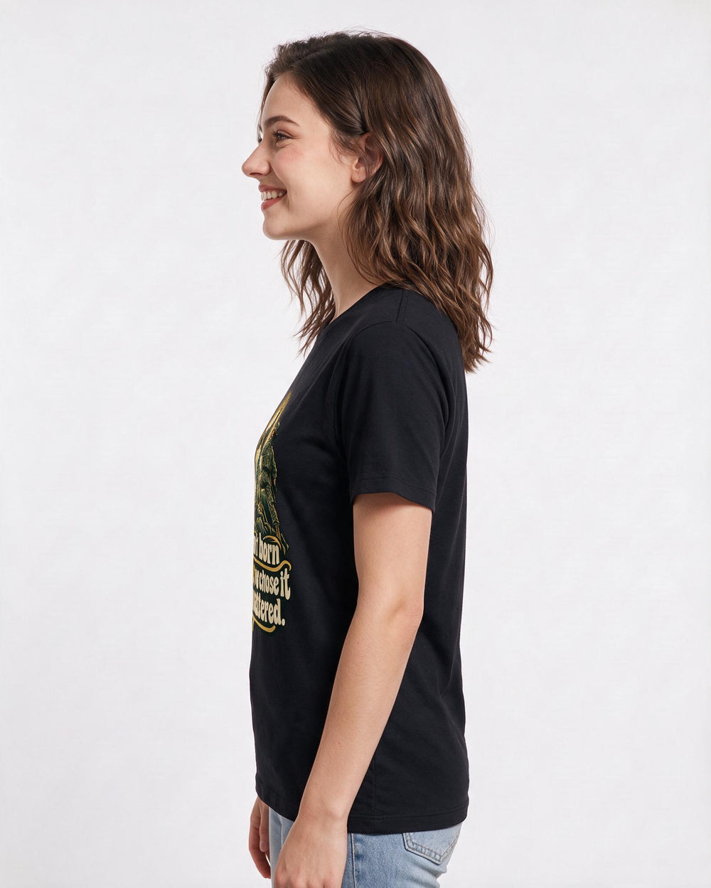 Veteran Black T-Shirt for Women – Everyday Expression Graphic Tee product image 2