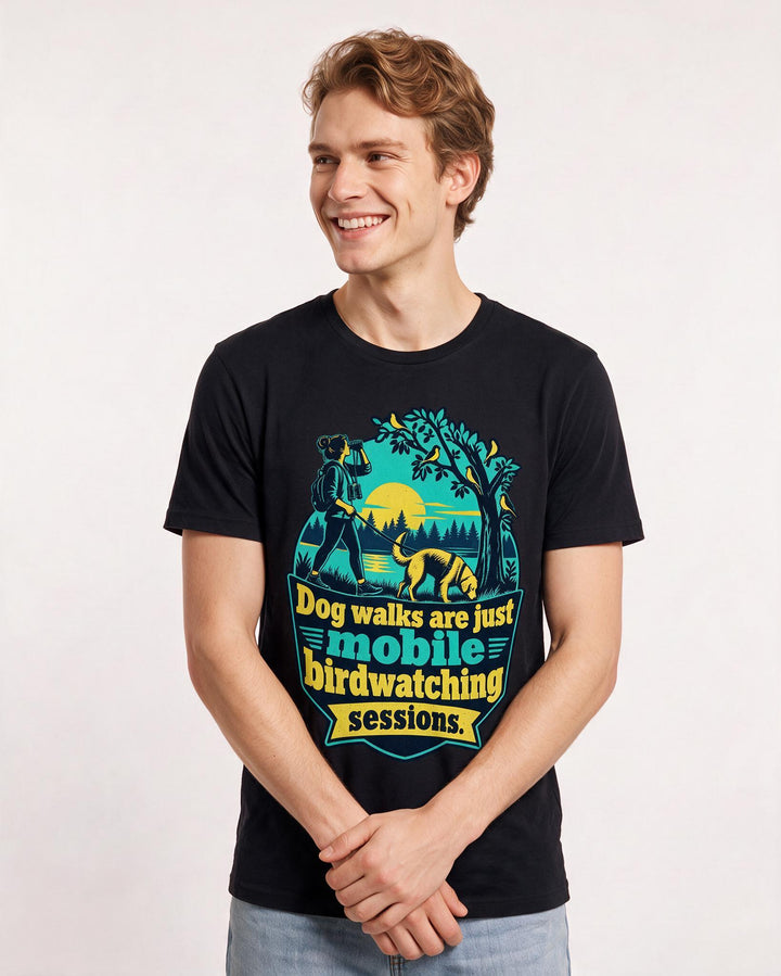 Dog Lover Black T-Shirt for Men – Everyday Expression Graphic Tee product image 1