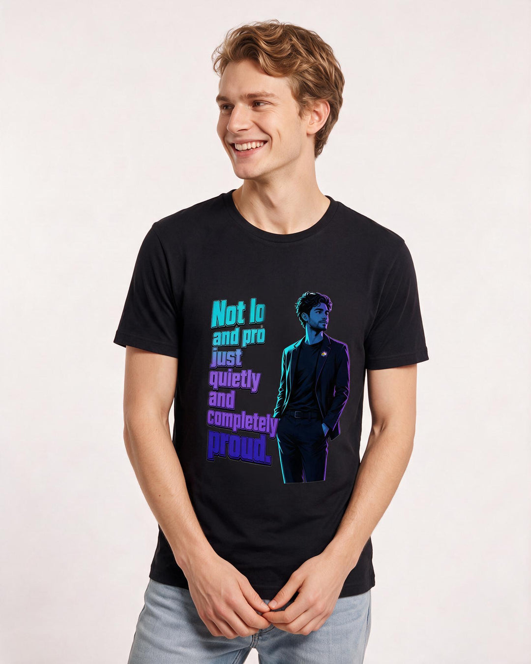 Pride Black T-Shirt for Men – Everyday Expression Graphic Tee product image 1