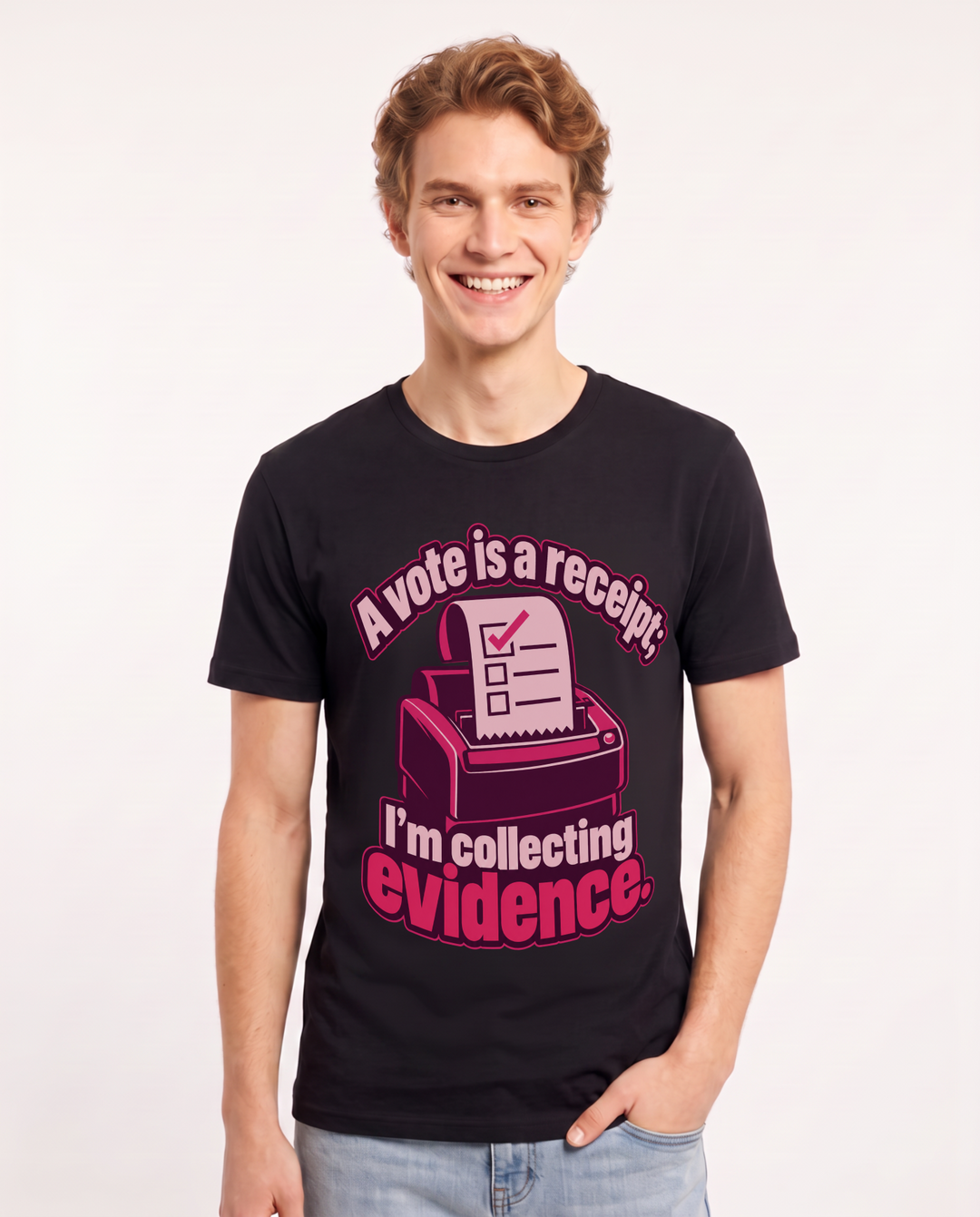 Political Statement Black T-Shirt for Men – Everyday Expression Graphic Tee product image 3
