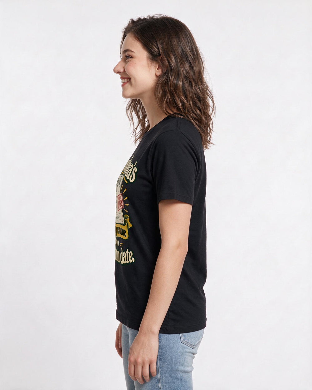 Grandparent Black T-Shirt for Women – Everyday Expression Graphic Tee product image 2