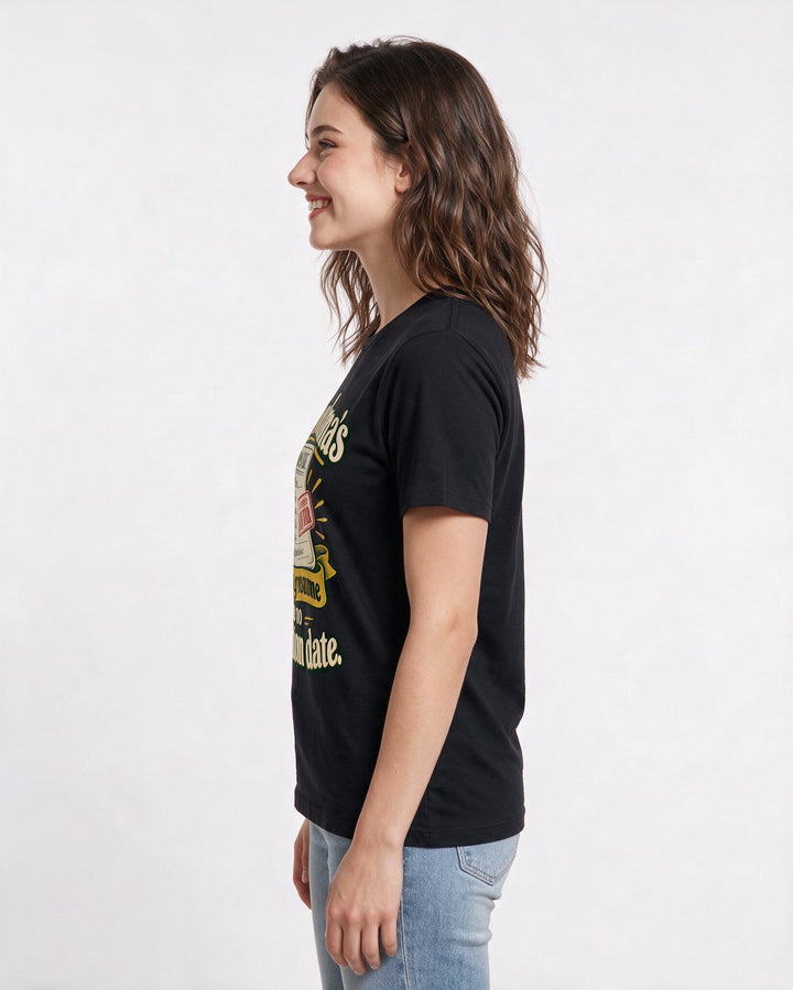 Grandparent Black T-Shirt for Women – Everyday Expression Graphic Tee product image 2