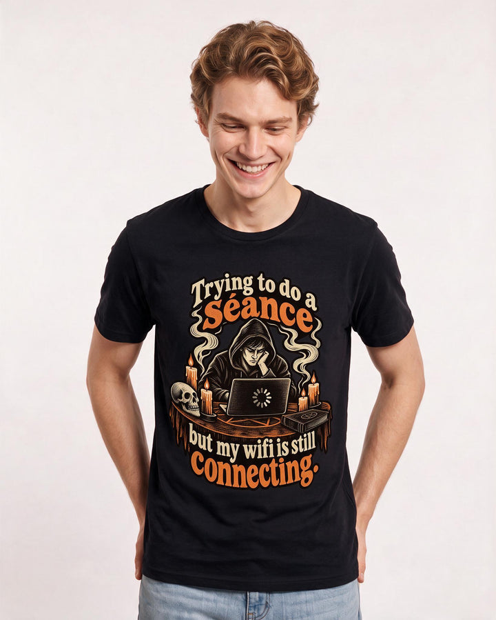 Halloween Black T-Shirt for Men – Halloween Theme Graphic Tee product image 1