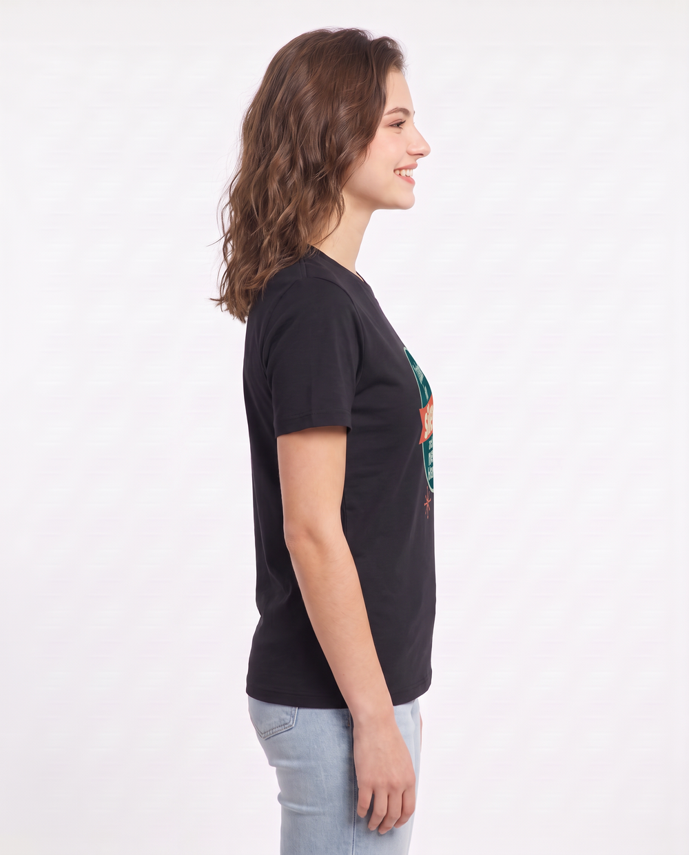 Christmas Women's Black T-Shirt - I asked for silence and a new product image 2
