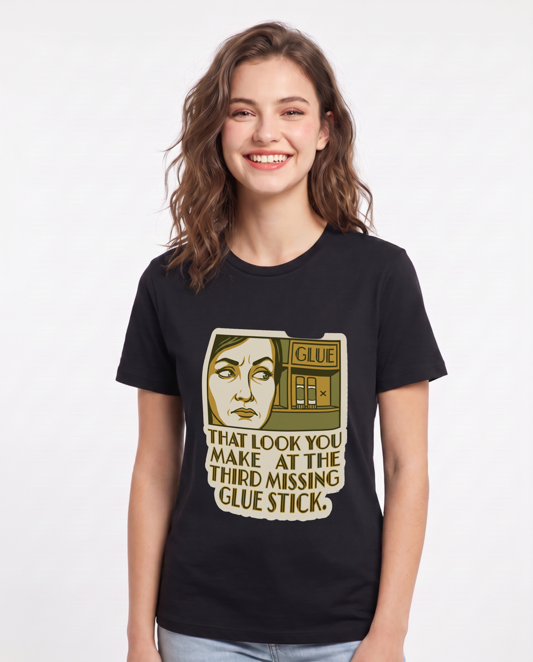 Teacher Black T-Shirt for Women – Everyday Expression Graphic Tee product image 1