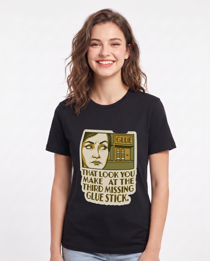Teacher Black T-Shirt for Women – Everyday Expression Graphic Tee product image 1