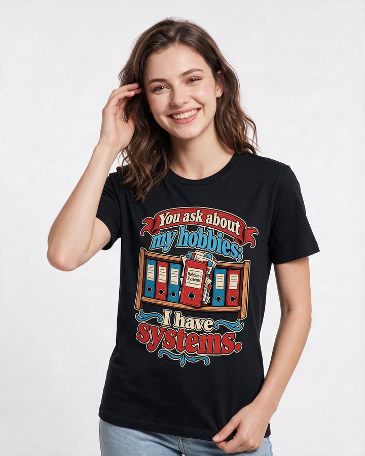 Neurodiversity Black T-Shirt for Women – Everyday Expression Graphic Tee product image 1