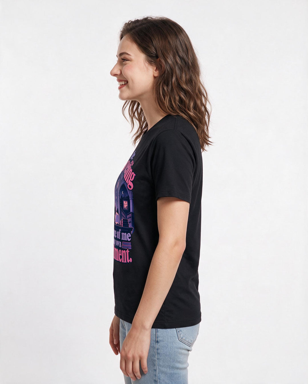Graduation Black T-Shirt for Women – Everyday Expression Graphic Tee product image 2