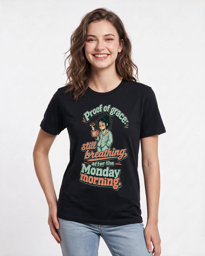 Christian Faith Black T-Shirt for Women – Everyday Expression Graphic Tee product image 1