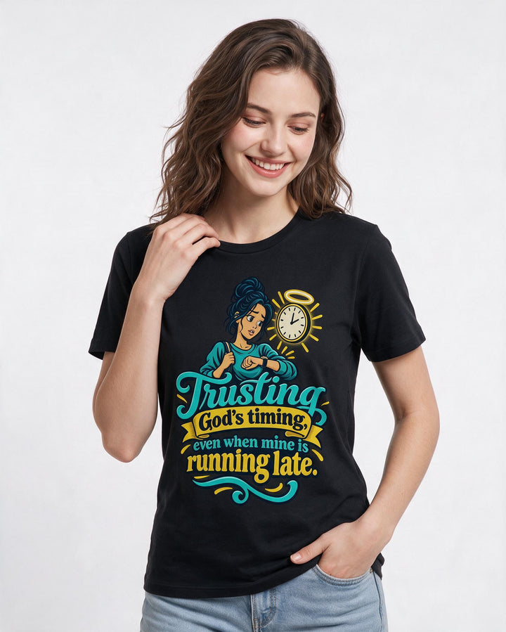 Christian Faith Black T-Shirt for Women – Everyday Expression Graphic Tee product image 1