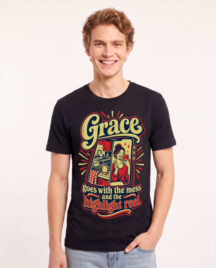 Christian Faith Black T-Shirt for Men – Everyday Expression Graphic Tee product image 3