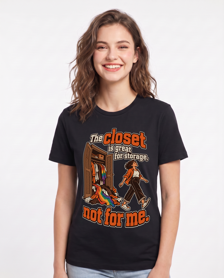 Pride Black T-Shirt for Women – Everyday Expression Graphic Tee product image 3