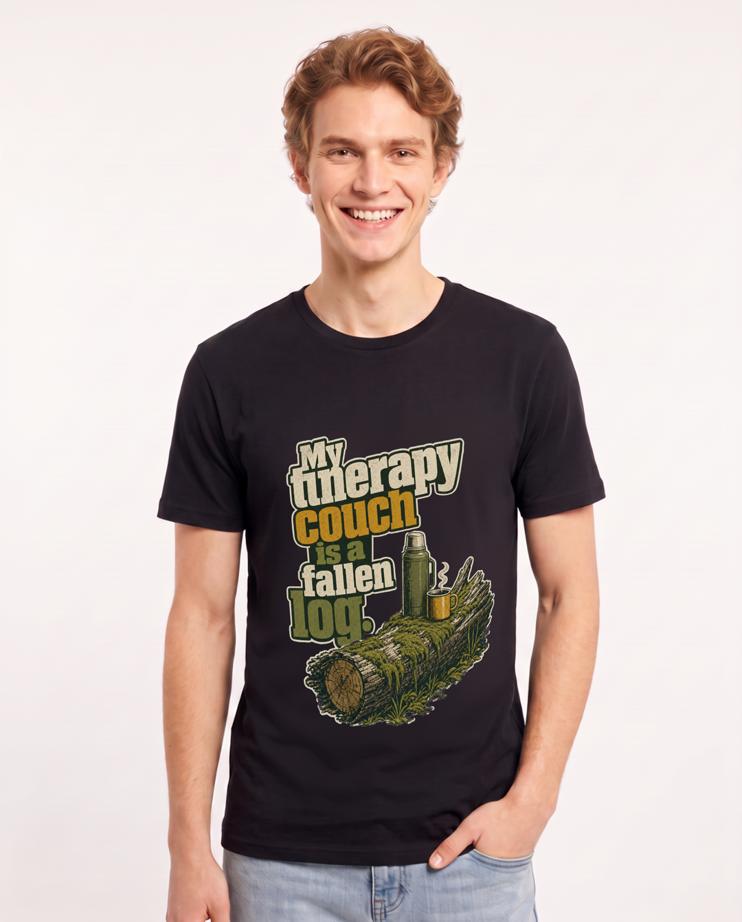 Hunting Black T-Shirt for Men – Everyday Expression Graphic Tee product image 1