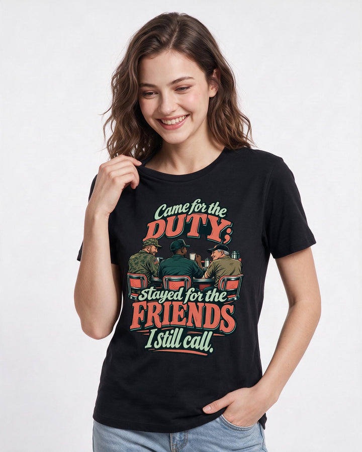 Veteran Black T-Shirt for Women – Everyday Expression Graphic Tee product image 1