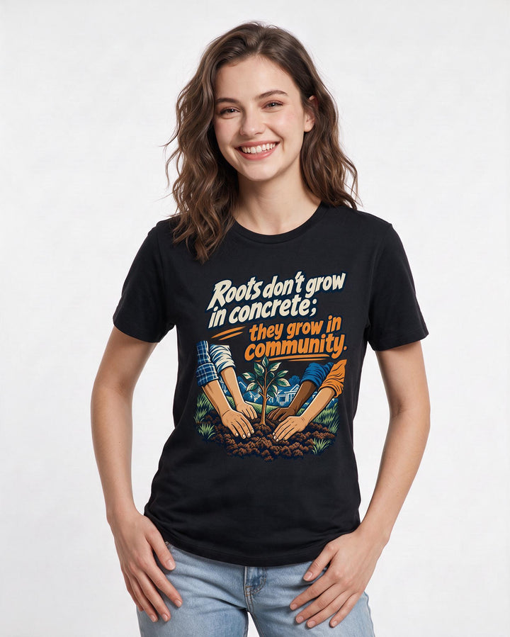 Patriotic Black T-Shirt for Women – Everyday Expression Graphic Tee product image 1