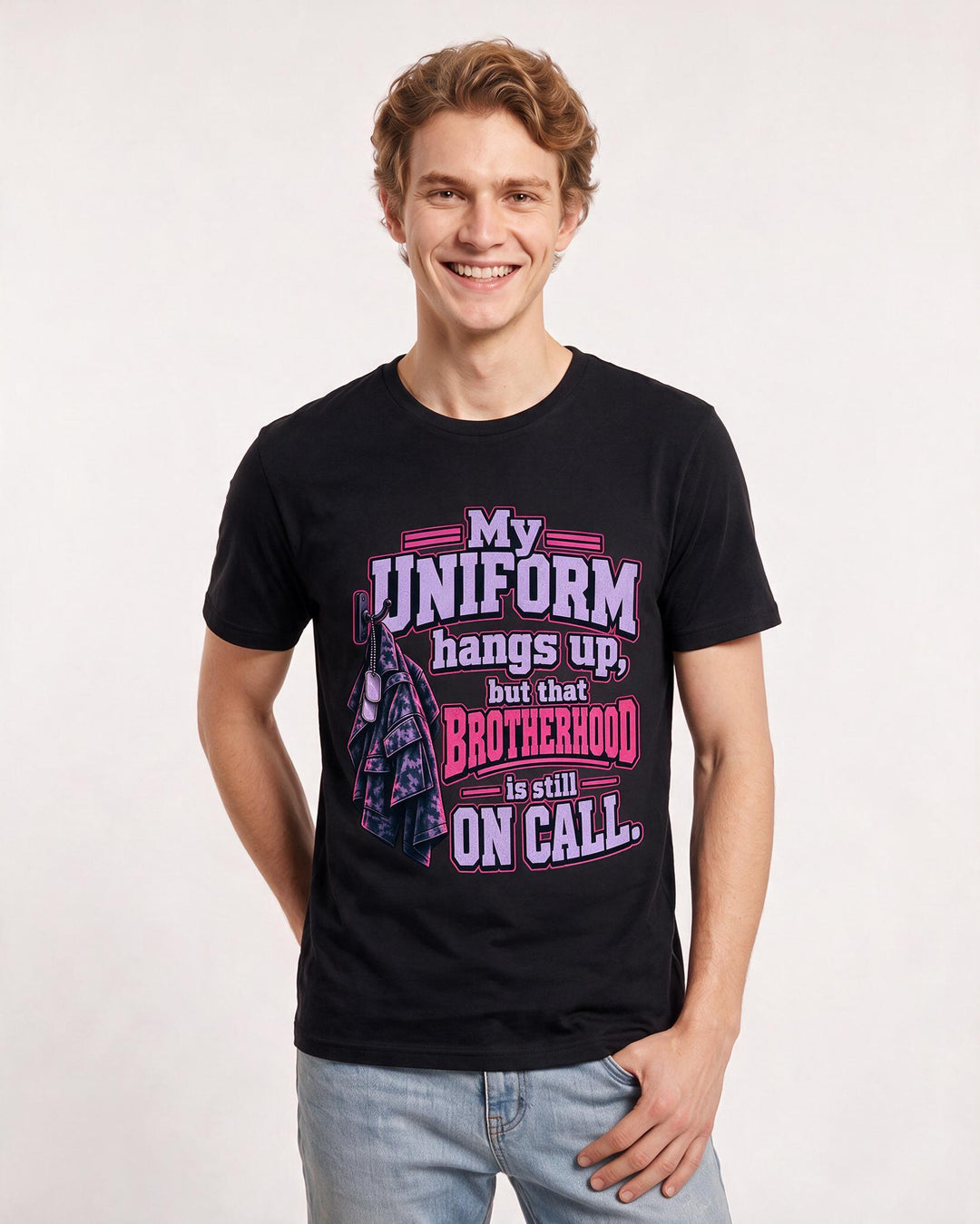 Veteran Black T-Shirt for Men – Everyday Expression Graphic Tee product image 1