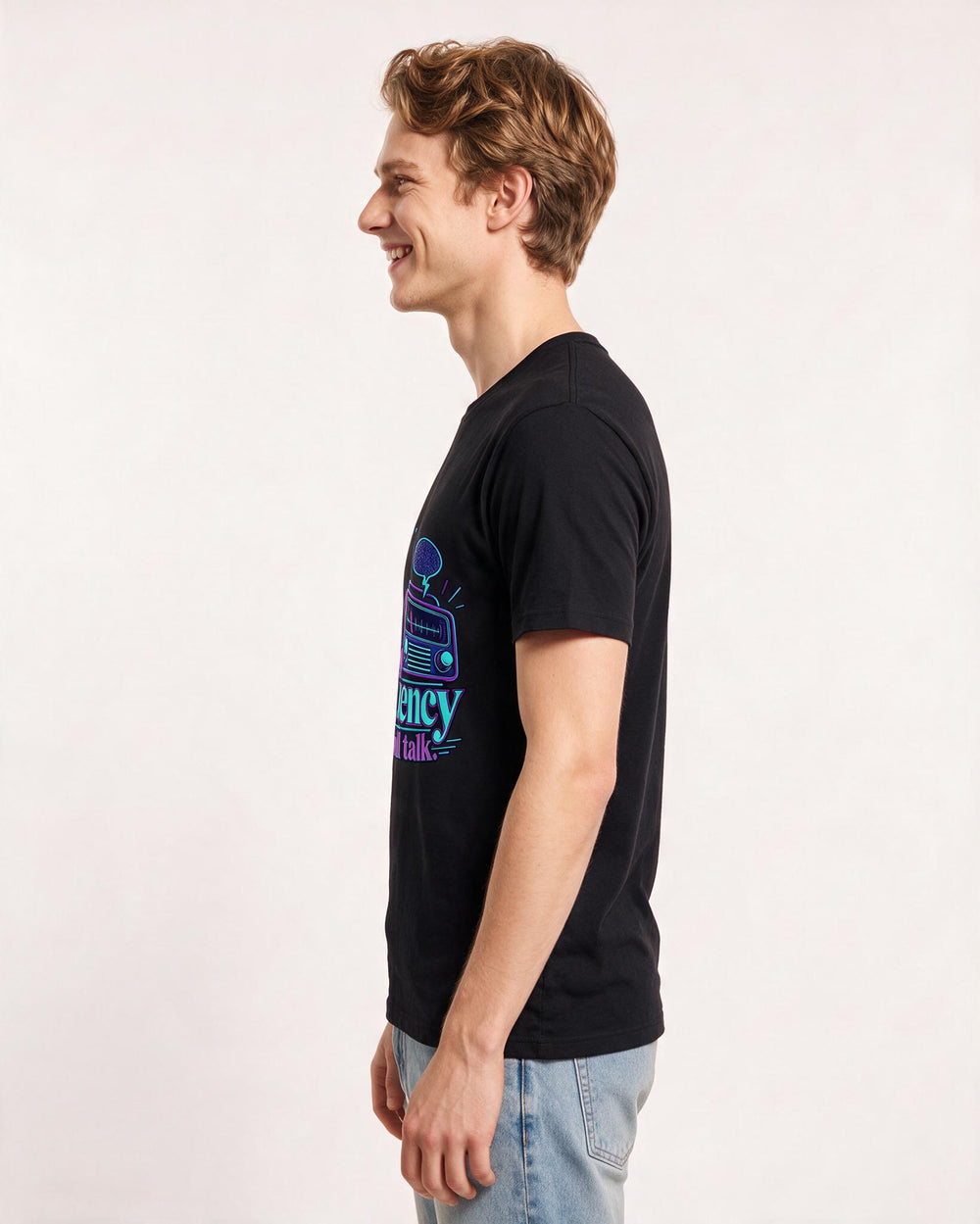 Neurodiversity Black T-Shirt for Men – Everyday Expression Graphic Tee product image 2