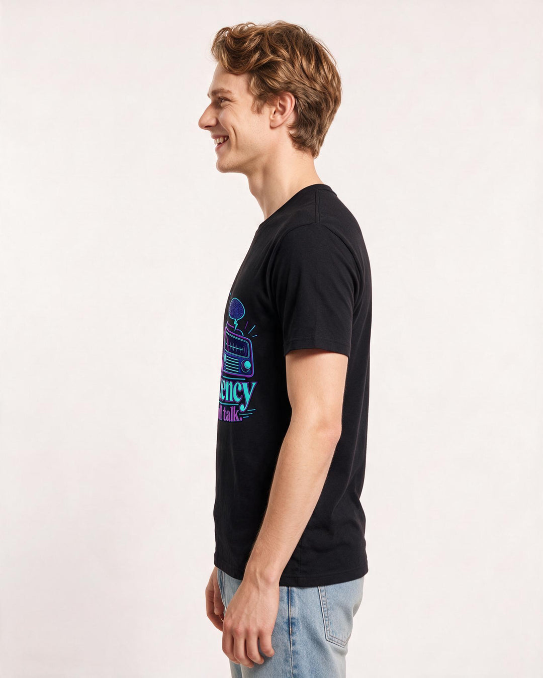 Neurodiversity Black T-Shirt for Men – Everyday Expression Graphic Tee product image 2