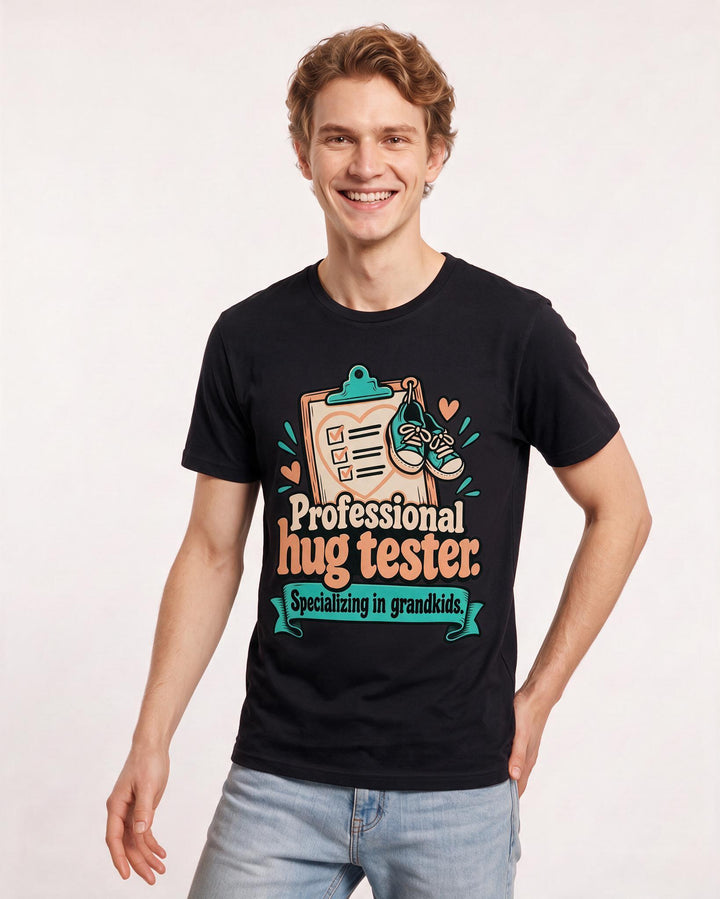 Grandparent Black T-Shirt for Men – Everyday Expression Graphic Tee product image 1