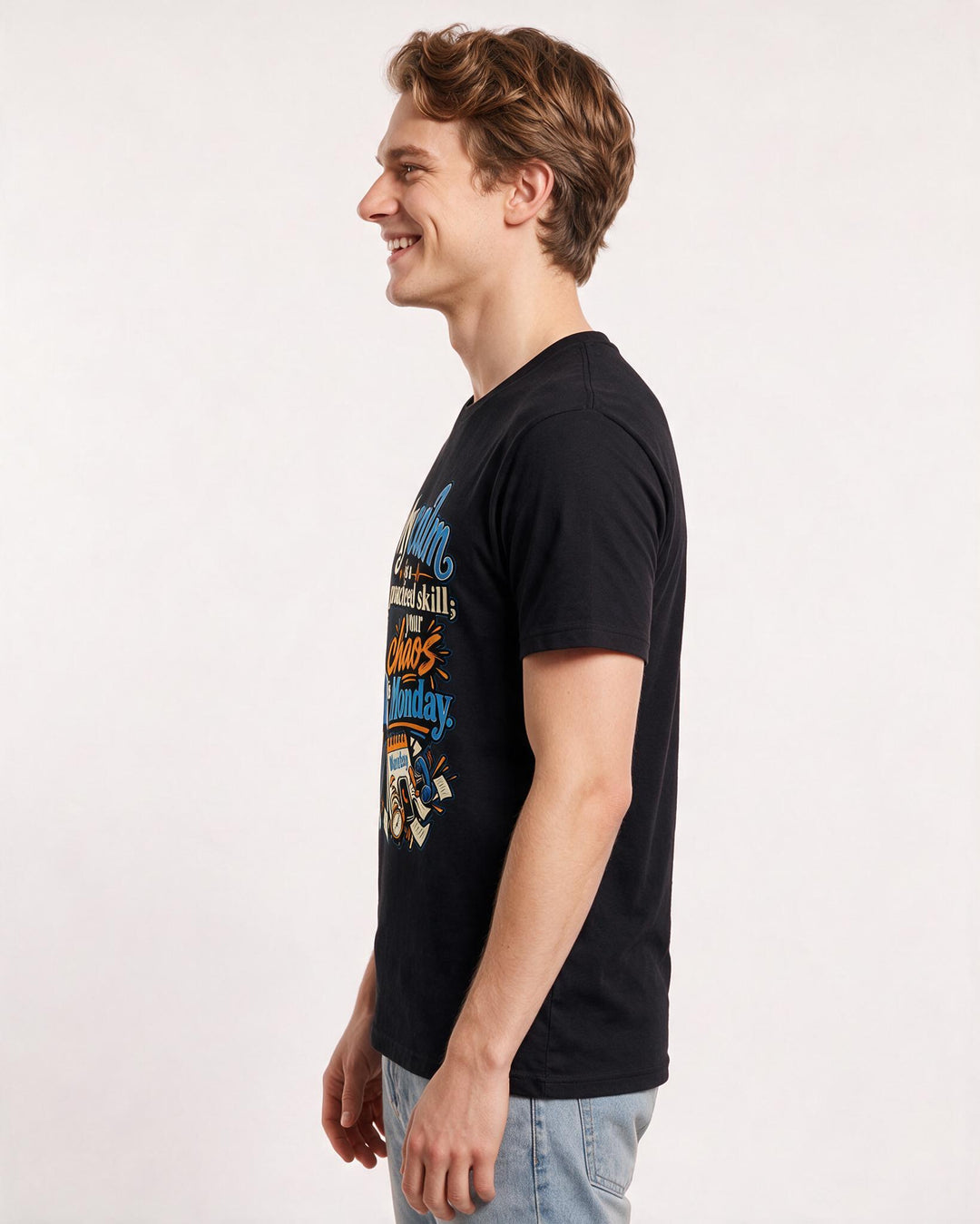 Nurse Black T-Shirt for Men – Nursing Life Graphic Tee product image 2