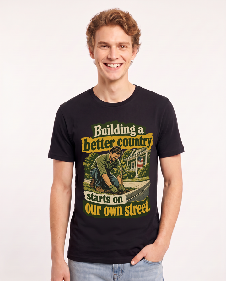 Patriotic Black T-Shirt for Men – Everyday Expression Graphic Tee product image 3