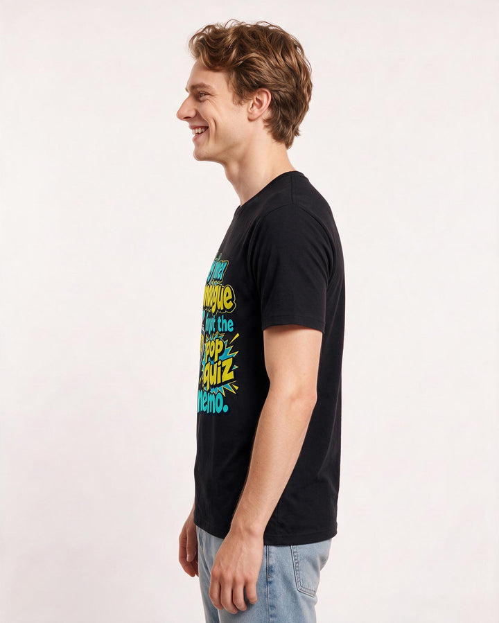 Neurodiversity Black T-Shirt for Men – Everyday Expression Graphic Tee product image 2