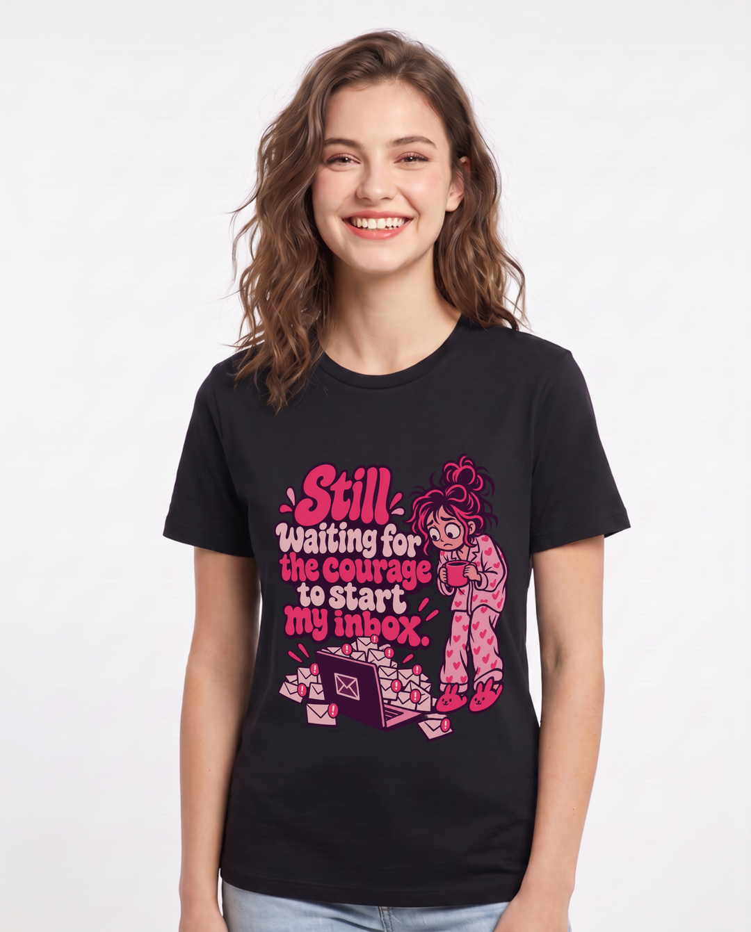 Meme Black T-Shirt for Women – Everyday Expression Graphic Tee product image 3