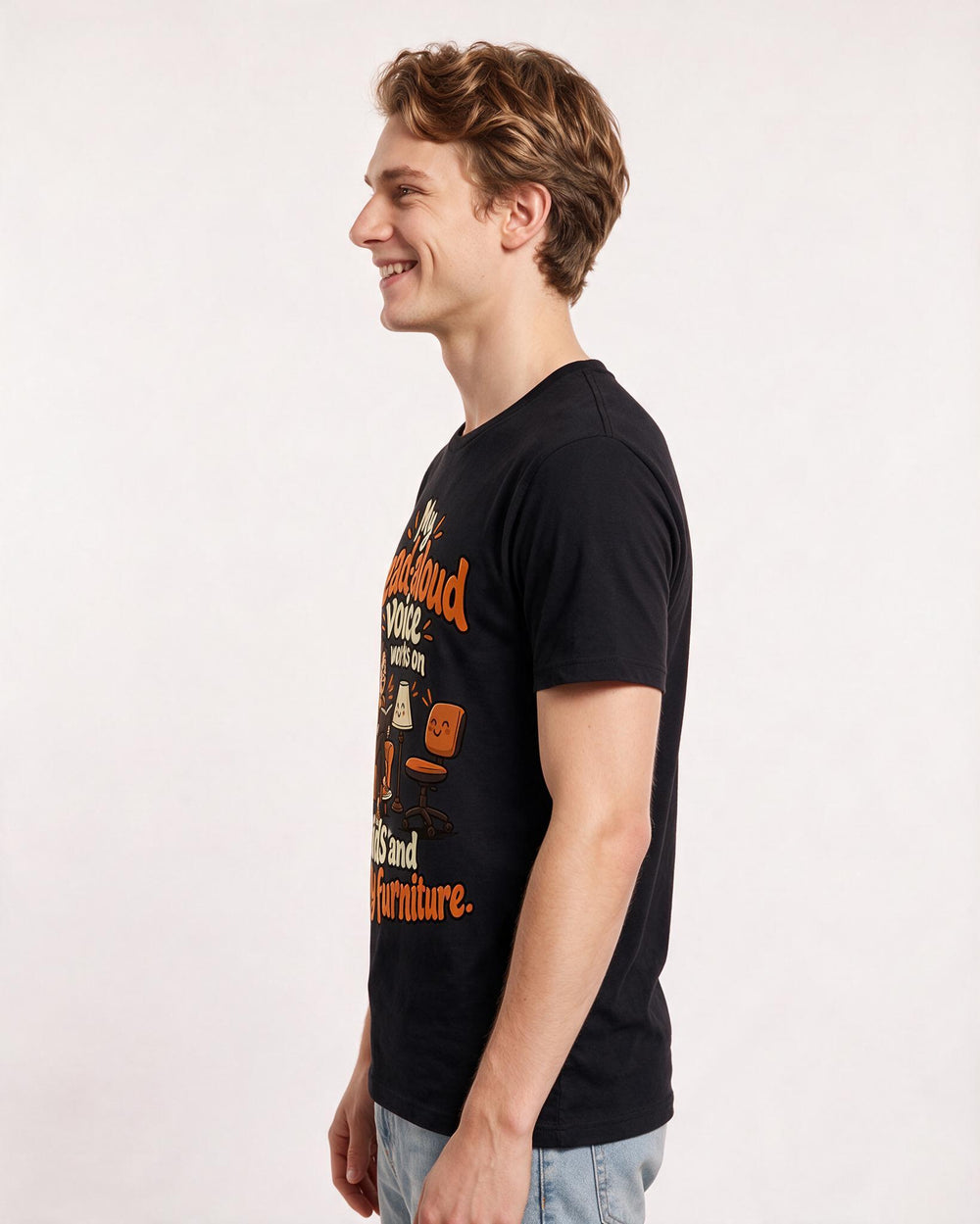 Teacher Black T-Shirt for Men – Everyday Expression Graphic Tee product image 2