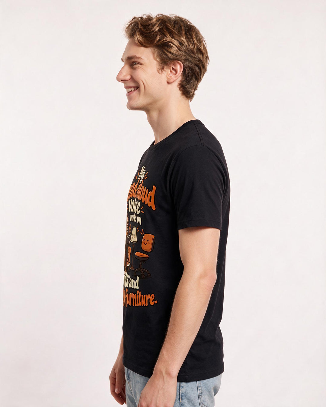 Teacher Black T-Shirt for Men – Everyday Expression Graphic Tee product image 2
