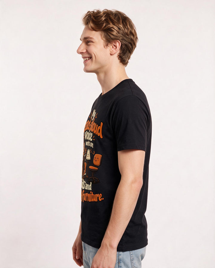 Teacher Black T-Shirt for Men – Everyday Expression Graphic Tee product image 2