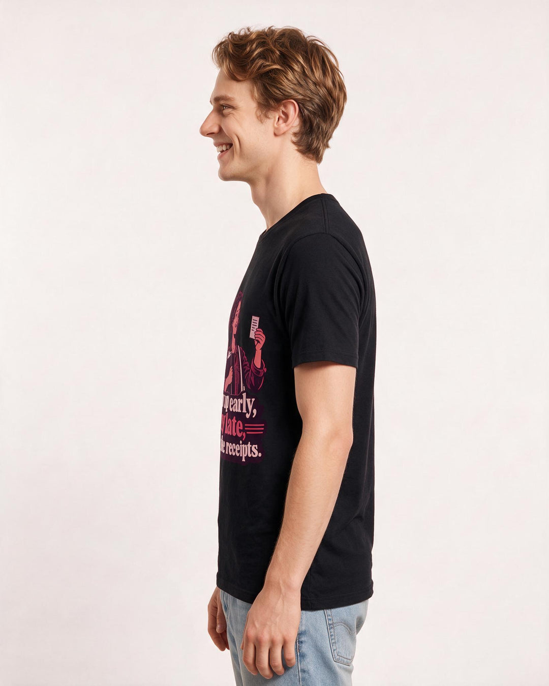 Political Statement Black T-Shirt for Men – Everyday Expression Graphic Tee product image 2