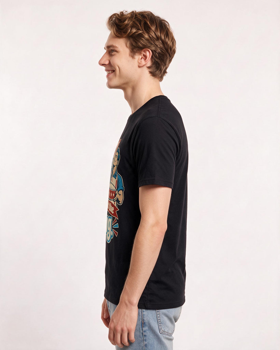 Patriotic Black T-Shirt for Men – Everyday Expression Graphic Tee product image 2