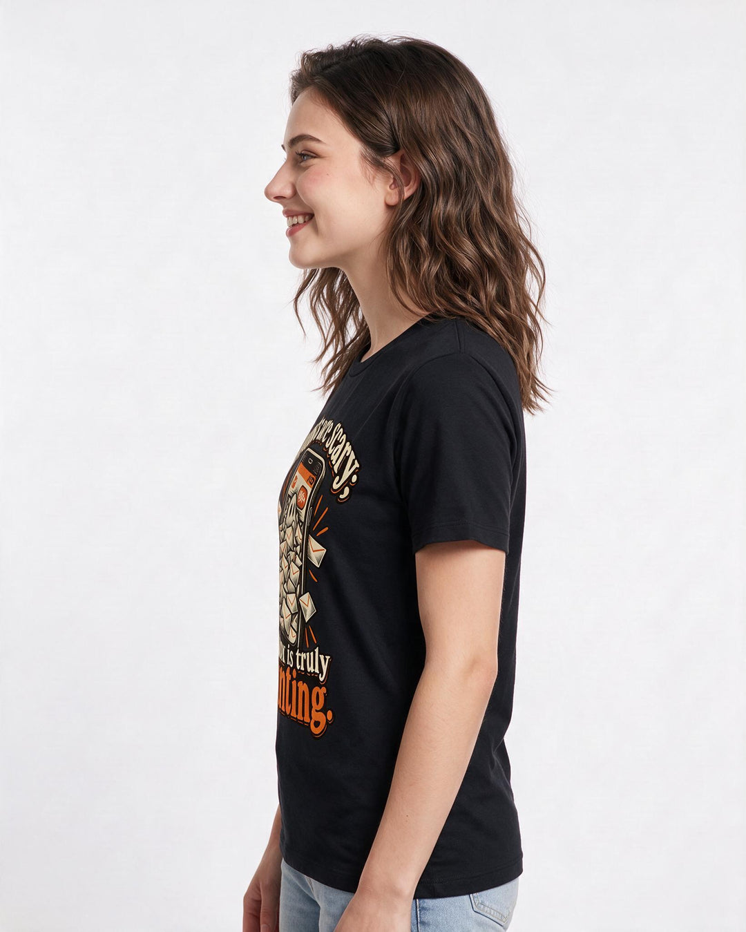 Halloween Black T-Shirt for Women – Halloween Theme Graphic Tee product image 2